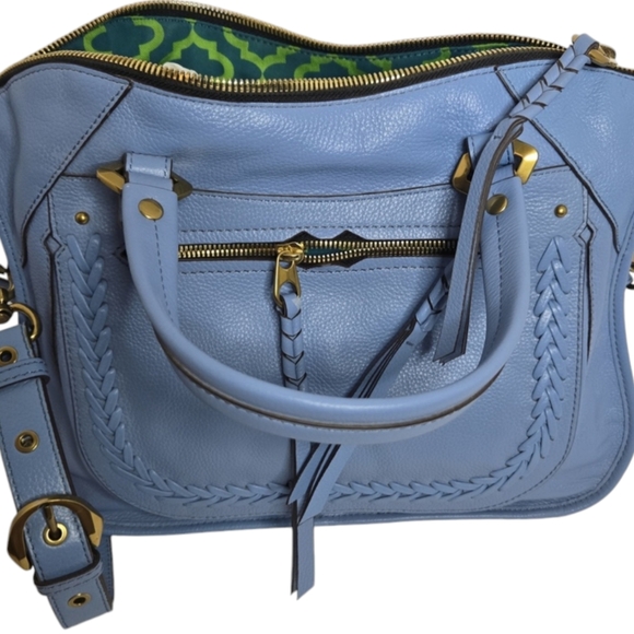 ORYANY Blue  Leather Purse NWT - Picture 3 of 9